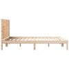 vidaXL Cadre de lit extra long sans matelas 160x220 cm bois massif