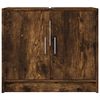 vidaXL Armoire de lavabo chêne fumé 63x29x55 cm bois d'ingénierie