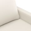 vidaXL Canap&eacute; &agrave; 2 places Cr&egrave;me 140 cm Similicuir