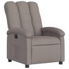 vidaXL Fauteuil inclinable &eacute;lectrique Taupe Tissu