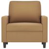 vidaXL Fauteuil Marron 60 cm Velours