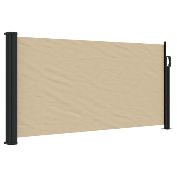 vidaXL Auvent lat&eacute;ral r&eacute;tractable beige 100x300 cm
