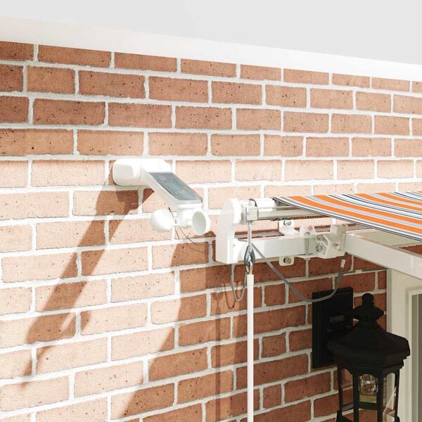 vidaXL Auvent R&eacute;tractable Multicolore 400 &times; 300 cm Polyester et m&eacute;tal