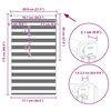 Store enrouleur tamisant 80 x 175 cm gris