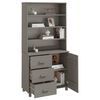 vidaXL Buffet HAMAR Bois massif de pin Gris clair