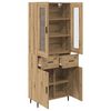 vidaXL Haut Armoire 2 pcs Ch&ecirc;ne artisanal Bois d'ing&eacute;nierie