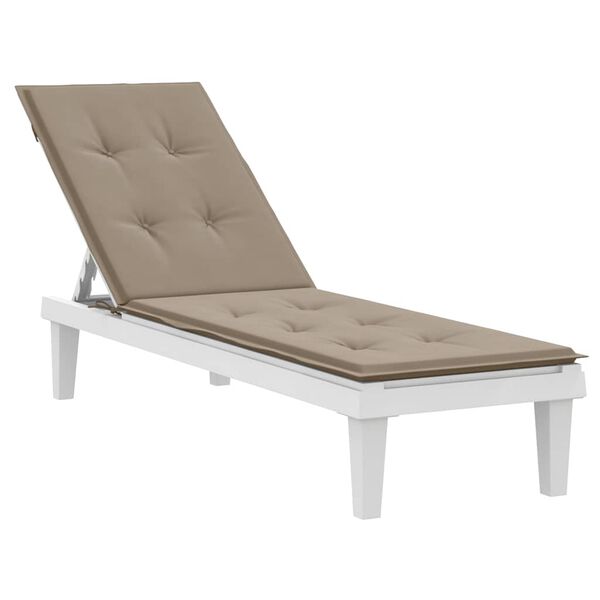 vidaXL Coussin de chaise de terrasse taupe (75+105)x50x4 cm