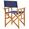 vidaXL Chaise de metteur en sc&egrave;ne bois massif d'acacia bleu