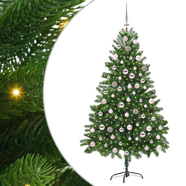 vidaXL Sapin de No&euml;l avec 300 LED avec support Vert 210 cm PE