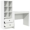 vidaXL Bureau avec tiroir 2 pcs Blanc