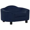 vidaXL Canap&eacute; pour chien Bleu 67x47x36 cm Peluche