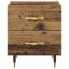 vidaXL Cabinet de chevet avec tiroir Bois ancien 40 x 35 x 47,5 cm