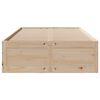 vidaXL Cadre de lit sans matelas avec tiroirs 120x200 cm bois pin
