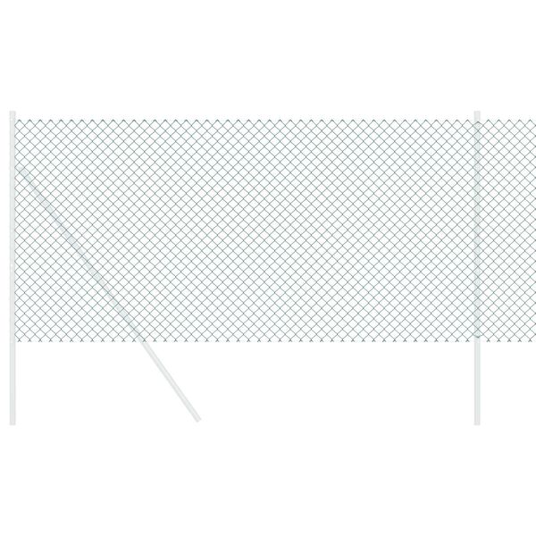 vidaXL Cl&ocirc;ture en treillis m&eacute;tallique Vert 25 x 1,4 m Acier