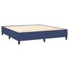 vidaXL Sommier &agrave; lattes de lit avec matelas Bleu 160x200 cm Tissu