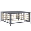 vidaXL Table de jardin anthracite 70x70x34 cm r&eacute;sine tress&eacute;e