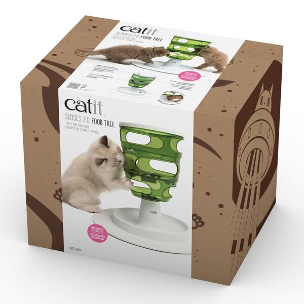 Catit Arbre &agrave; nourriture pour chats Senses 2.0
