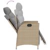 vidaXL Ensemble &agrave; manger de jardin coussins 7 pcs m&eacute;lange beige rotin