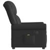 vidaXL Fauteuil massage inclinable électrique noir brillant similicuir