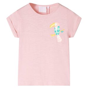 vidaXL T-shirt pour enfants rose clair 116