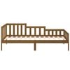 vidaXL Lit de jour sans matelas marron miel 90x190 cm bois pin massif