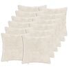 vidaXL Housse de coussin 12 pc HEERLEN Blanc 50 x 50 cm