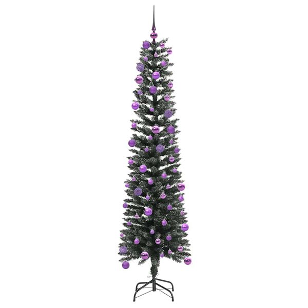 vidaXL Sapin de No&euml;l artificiel Vert 180 cm PVC, plastique et acier