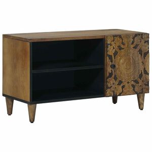 vidaXL Meuble TV Marron 80 x 31,5 x 46 cm Bois de mangue massif