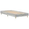 vidaXL Cadre de lit sans matelas sonoma gris 75x190 cm
