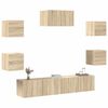 vidaXL Ensemble de meubles TV 7 pcs Ch&ecirc;ne sonoma Bois d'ing&eacute;nierie