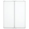 vidaXL Tableau blanc magn&eacute;tique pliable 80x100x1,7 cm aluminium