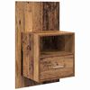 vidaXL T&ecirc;te de lit avec armoire 3 pcs Bois Ancien Bois d'ing&eacute;nierie