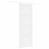 vidaXL Porte coulissante Blanc 83 x 232 cm Bois de pin massif