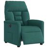 vidaXL Fauteuil inclinable &eacute;lectrique Vert fonc&eacute; Tissu