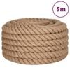 vidaXL Corde en Jute 1 mm Naturel Jute 100% Tossa