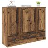 vidaXL Haut Armoire avec tiroir 3 pcs Bois Ancien Bois d'ing&eacute;nierie