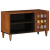 vidaXL Meuble TV Noyer 80 x 33 x 46 cm Bois de mangue massif