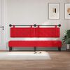 vidaXL T&ecirc;te de lit suspendue Rouge 210 x 55 x 5 cm Simili cuir