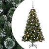 vidaXL Sapin de No&euml;l artificiel avec boules 120 cm 150 LED Blanc chaud
