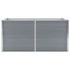 vidaXL Jardini&egrave;re 160 x 80 x 45 cm Acier galvanis&eacute; Gris