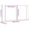 vidaXL Armoire &agrave; miroir LED vieux bois 90x12x45 cm bois d'ing&eacute;nierie