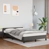 vidaXL Cadre de lit sans matelas gris 120x190 cm similicuir