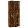 vidaXL Armoire de rangement ch&ecirc;ne fum&eacute; 70x42,5x225cm bois d'ing&eacute;nierie