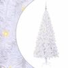 vidaXL Sapin de Noël artificiel avec 300 LED Blanc 180 cm PVC et Acier