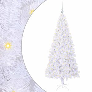 vidaXL Sapin de No&euml;l artificiel avec 300 LED Blanc 180 cm PVC et Acier