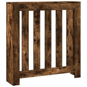 vidaXL Cache-radiateur chêne fumé 78x20x82 cm bois d'ingénierie