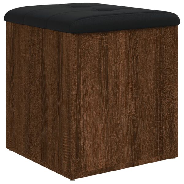 vidaXL Banc de rangement ch&ecirc;ne marron 42x42x45 cm bois d'ing&eacute;nierie