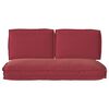 vidaXL Ensemble de coussins 3 pcs Bordeaux Tissu Oxford