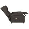 vidaXL Fauteuil de massage Taupe Tissu
