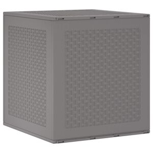vidaXL Bo&icirc;te de rangement Gris clair 55 x 53 x 57 cm Polypropyl&egrave;ne